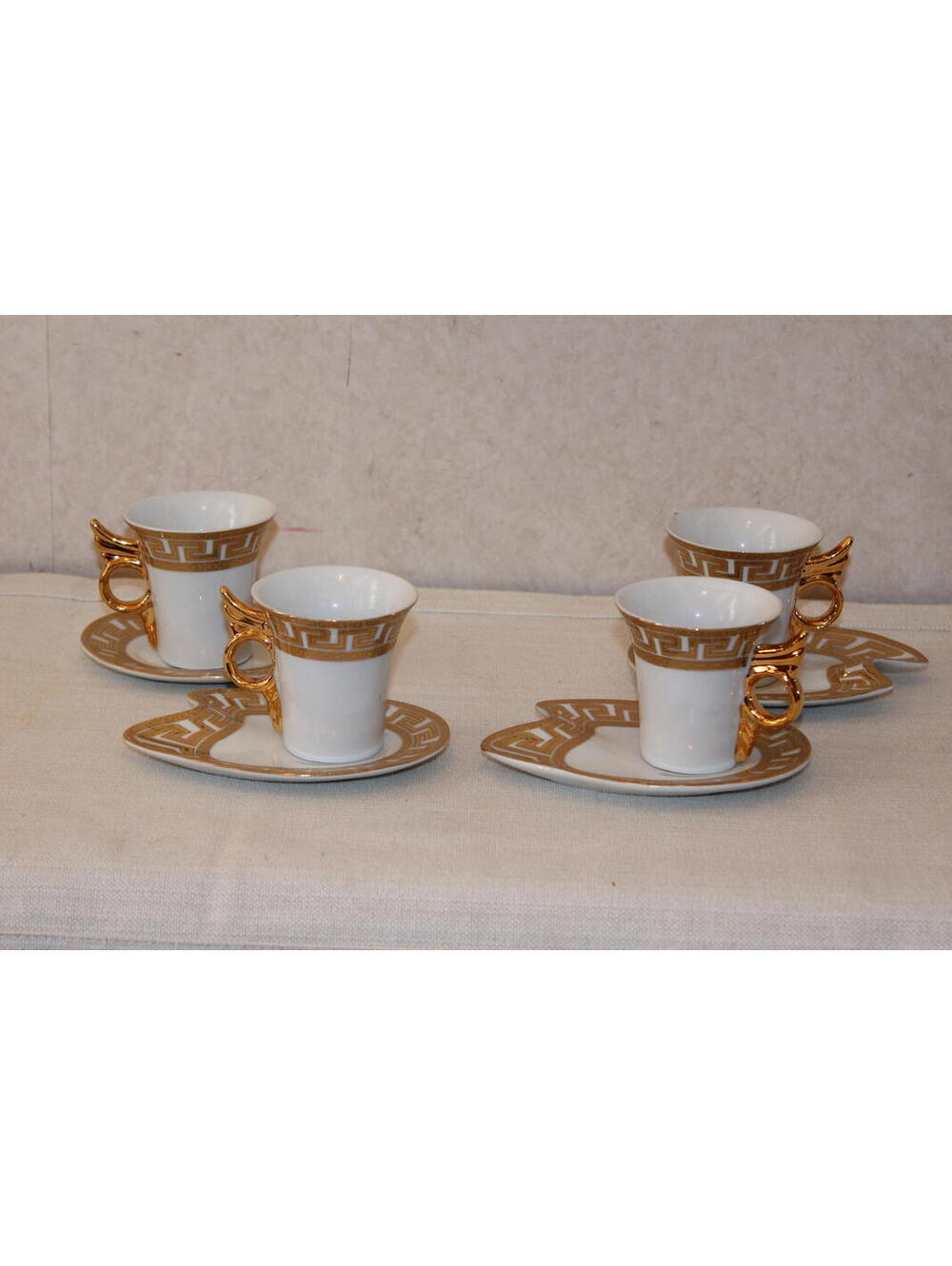 Imperial China Demitasse Espresso Cup and Saucer Sets - Set of 4